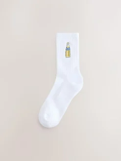 Next Fanta Lemon License Ribbed Ankle Socks 2 Pack Discount