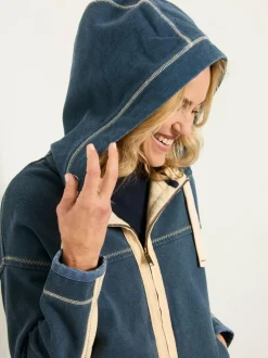 Fat Face FatFace Airlie Navy Zip Through Hoodie Online