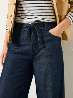 Fat Face FatFace Amberley Wide Leg Jeans Rinse Wash Discount