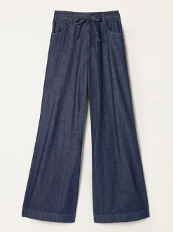 Fat Face FatFace Amberley Wide Leg Jeans Rinse Wash Discount