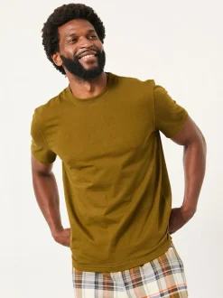 Fat Face FatFace Beale Khaki Green Check Pyjama Set Clearance