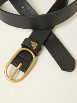 Fat Face FatFace Black Bee Stud Belt Hot