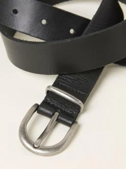 Fat Face FatFace Plain Leather Belt Black Best