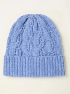 Fat Face FatFace Cable Beanie Blue Discount