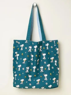Fat Face FatFace Blue Heart Snoopy Reversible Tote Bag