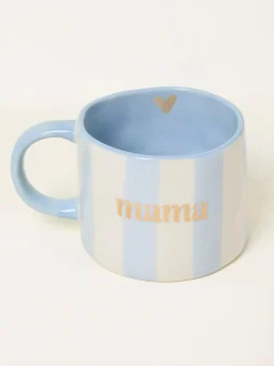 Fat Face FatFace Blue Mama Stripe Mug Sale