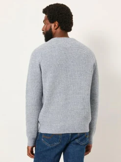 Fat Face FatFace Bourton Light Blue Knitted Crew Neck Jumper