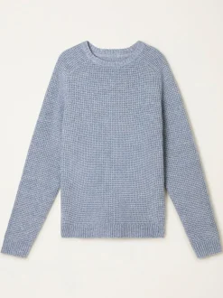 Fat Face FatFace Bourton Light Blue Knitted Crew Neck Jumper