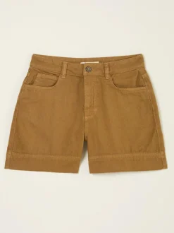 Fat Face FatFace Broadway Golden Tan Woven Shorts Hot