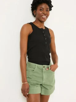 Fat Face FatFace Broadway Mint Green Woven Shorts