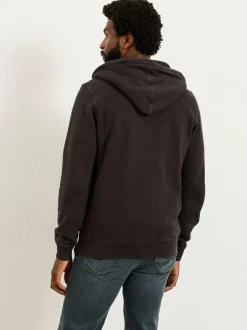 Fat Face FatFace Brooke Zip Through Hoodie Black Outlet