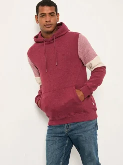 Fat Face FatFace Brooke Claret Brooke Cut and Sew Hoodie Online