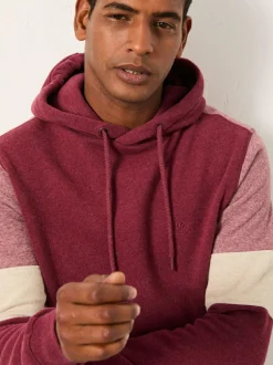 Fat Face FatFace Brooke Claret Brooke Cut and Sew Hoodie Online