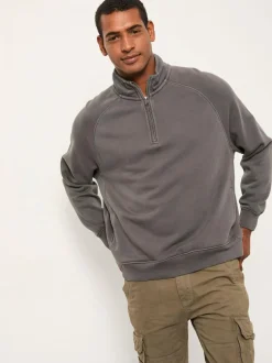 Fat Face FatFace Brooke Half Neck Sweat Top Grey Best