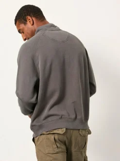 Fat Face FatFace Brooke Half Neck Sweat Top Grey Best