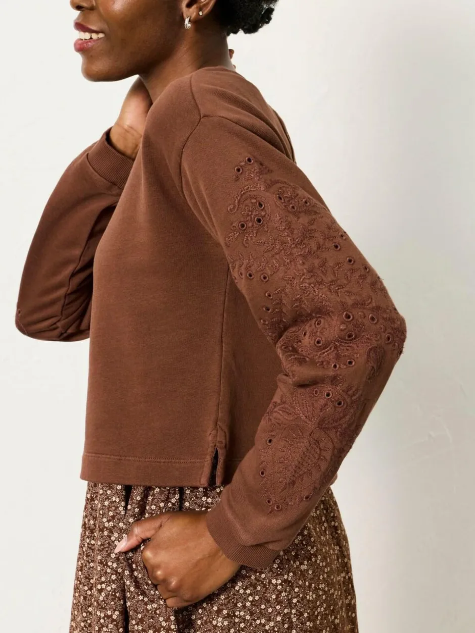 Fat Face FatFace Brown Ditsy Petite Noa 2in1 Midi Dress Online
