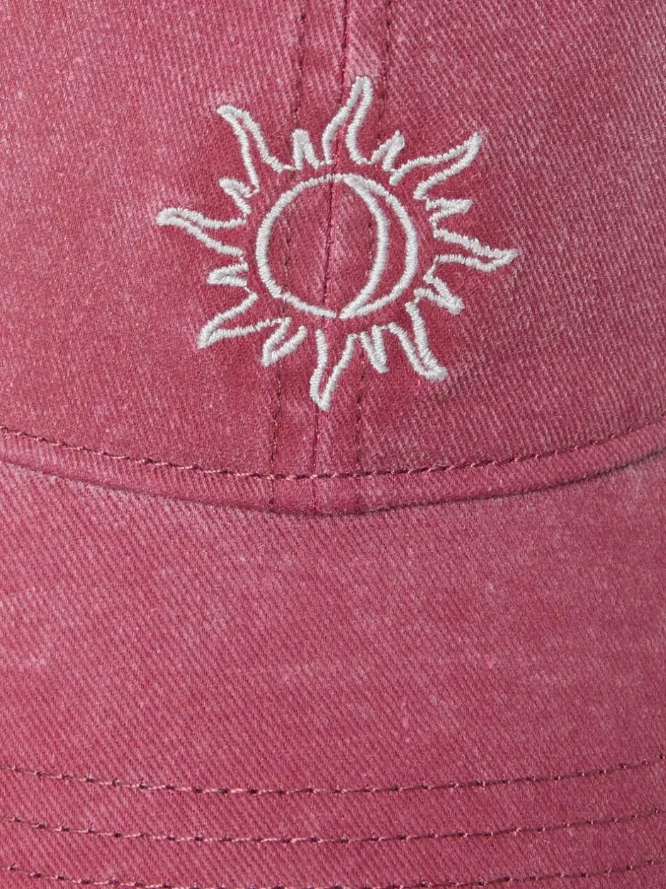Fat Face FatFace Embroidered Sun Cap Burgundy Red Discount