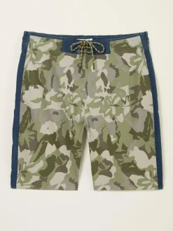 Fat Face FatFace Camber Green Camo Swim Shorts New