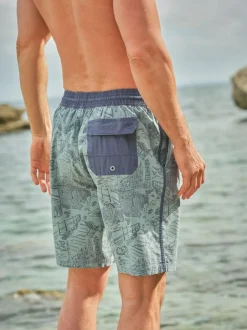 Fat Face FatFace Camber Pale Blue Swim Shorts Sale