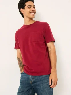 Fat Face FatFace Cove Pocket T-Shirt Berry Red Hot