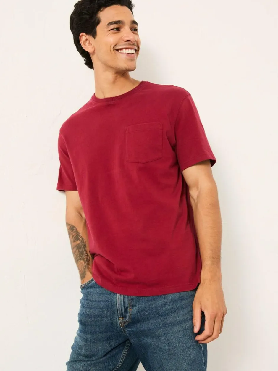 Fat Face FatFace Cove Pocket T-Shirt Berry Red Hot