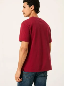Fat Face FatFace Cove Pocket T-Shirt Berry Red Hot