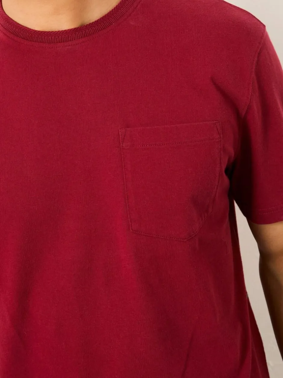 Fat Face FatFace Cove Pocket T-Shirt Berry Red Hot