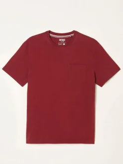 Fat Face FatFace Cove Pocket T-Shirt Berry Red Hot