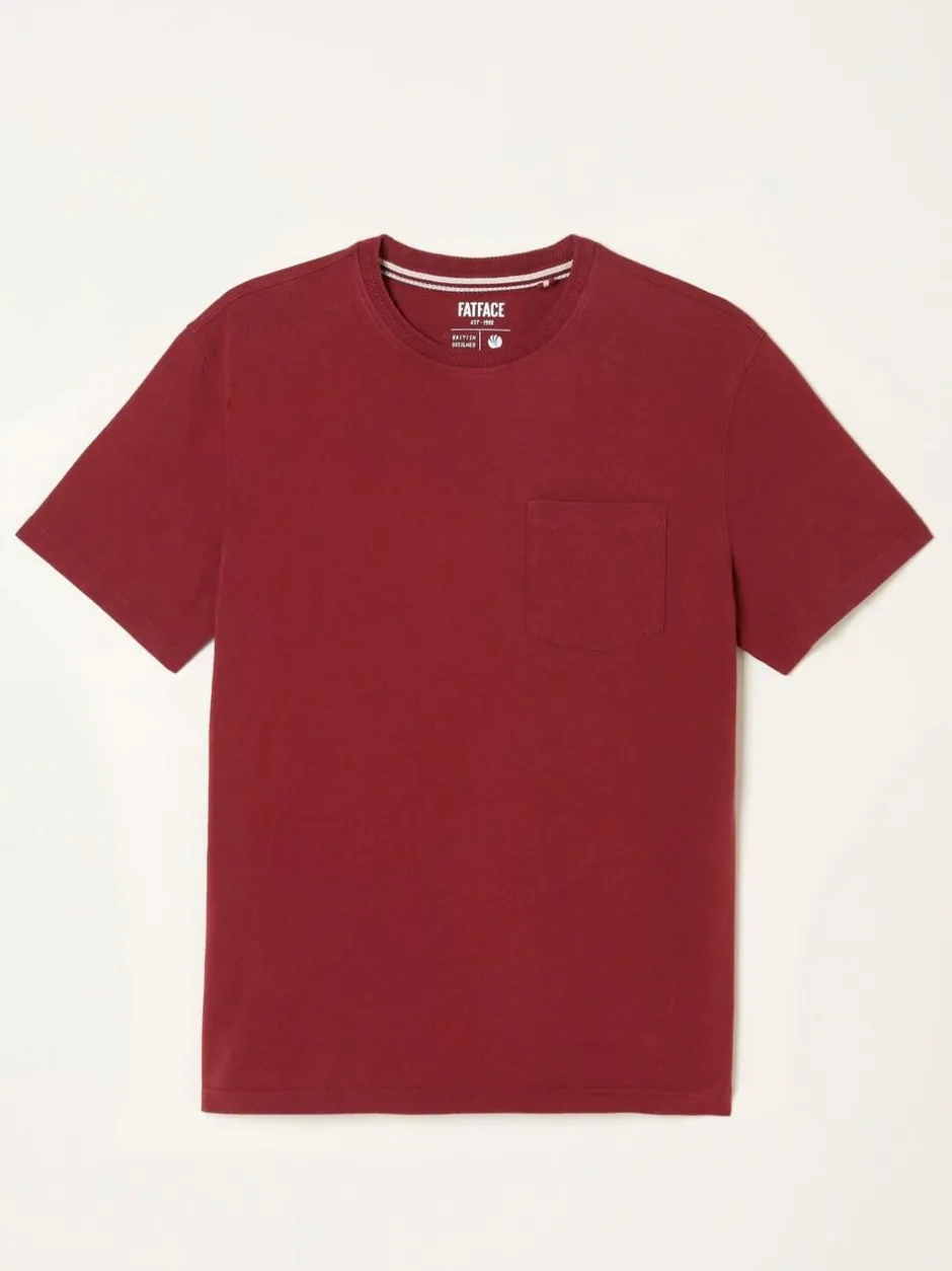 Fat Face FatFace Cove Pocket T-Shirt Berry Red Hot
