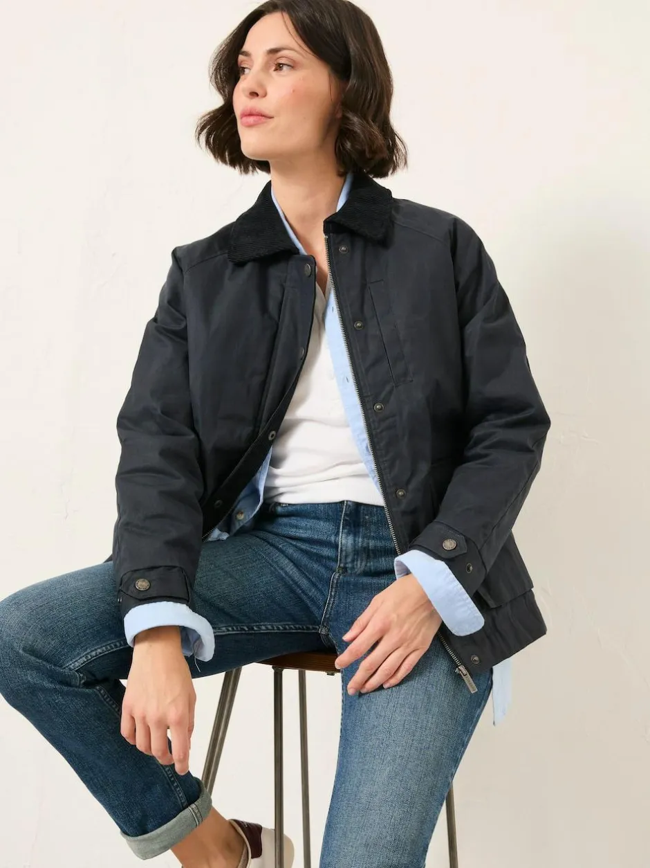 Fat Face FatFace Devon Heritage Jacket Navy Outlet