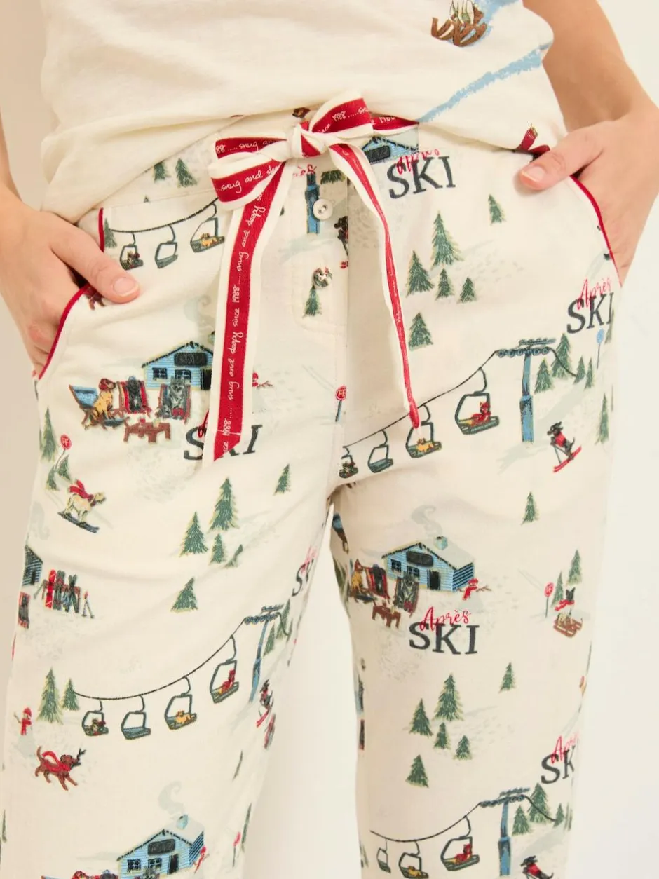 Fat Face FatFace Eva Pyjama Bottoms Ivory Apres Ski New