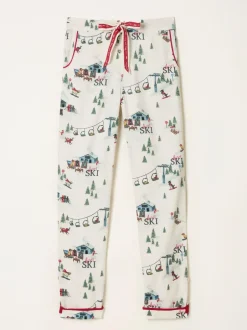 Fat Face FatFace Eva Pyjama Bottoms Ivory Apres Ski New