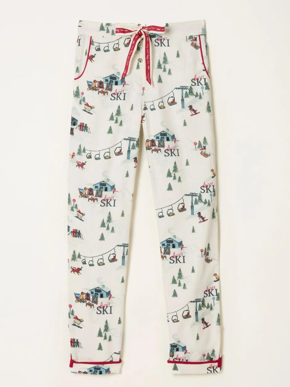 Fat Face FatFace Eva Pyjama Bottoms Ivory Apres Ski New