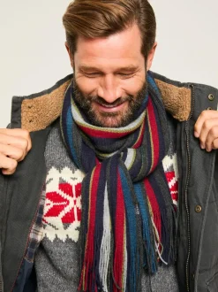Fat Face FatFace Finn Multi Stripe Scarf Outlet