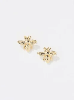 Fat Face FatFace Gold Tone Bee Stud Earrings Outlet