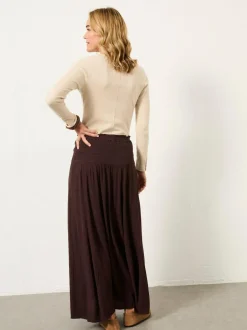 Fat Face FatFace Harper Maxi Skirt Brown Outlet