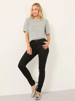 Fat Face FatFace Hayle Five Pocket Jegging Black Denim Clearance