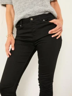 Fat Face FatFace Hayle Five Pocket Jegging Black Denim Clearance