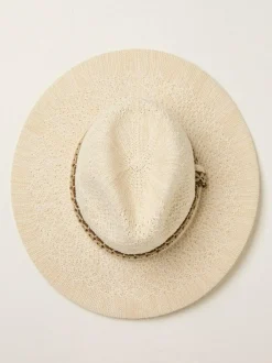 Fat Face FatFace Ivory Sparkle Fedora Hat Outlet