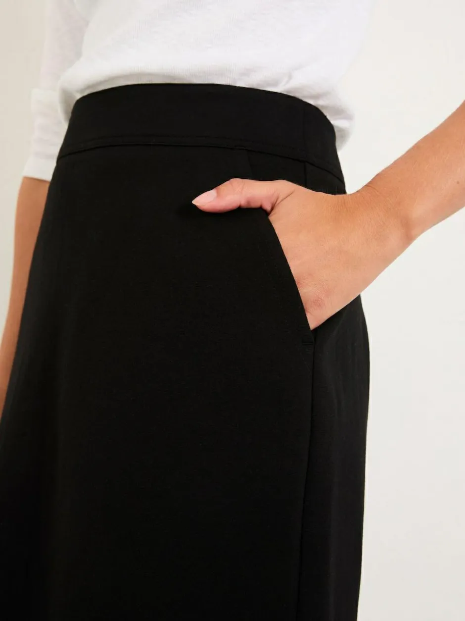 Fat Face FatFace Jess Black Ponte Mini Skirt Outlet