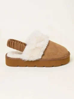 Fat Face FatFace Josie Tan Brown Back Strap Mule Online