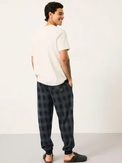 Fat Face FatFace Kemble Navy Check Cuffed Pyjama Bottoms Online