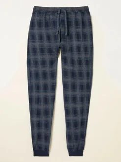 Fat Face FatFace Kemble Navy Check Cuffed Pyjama Bottoms Online