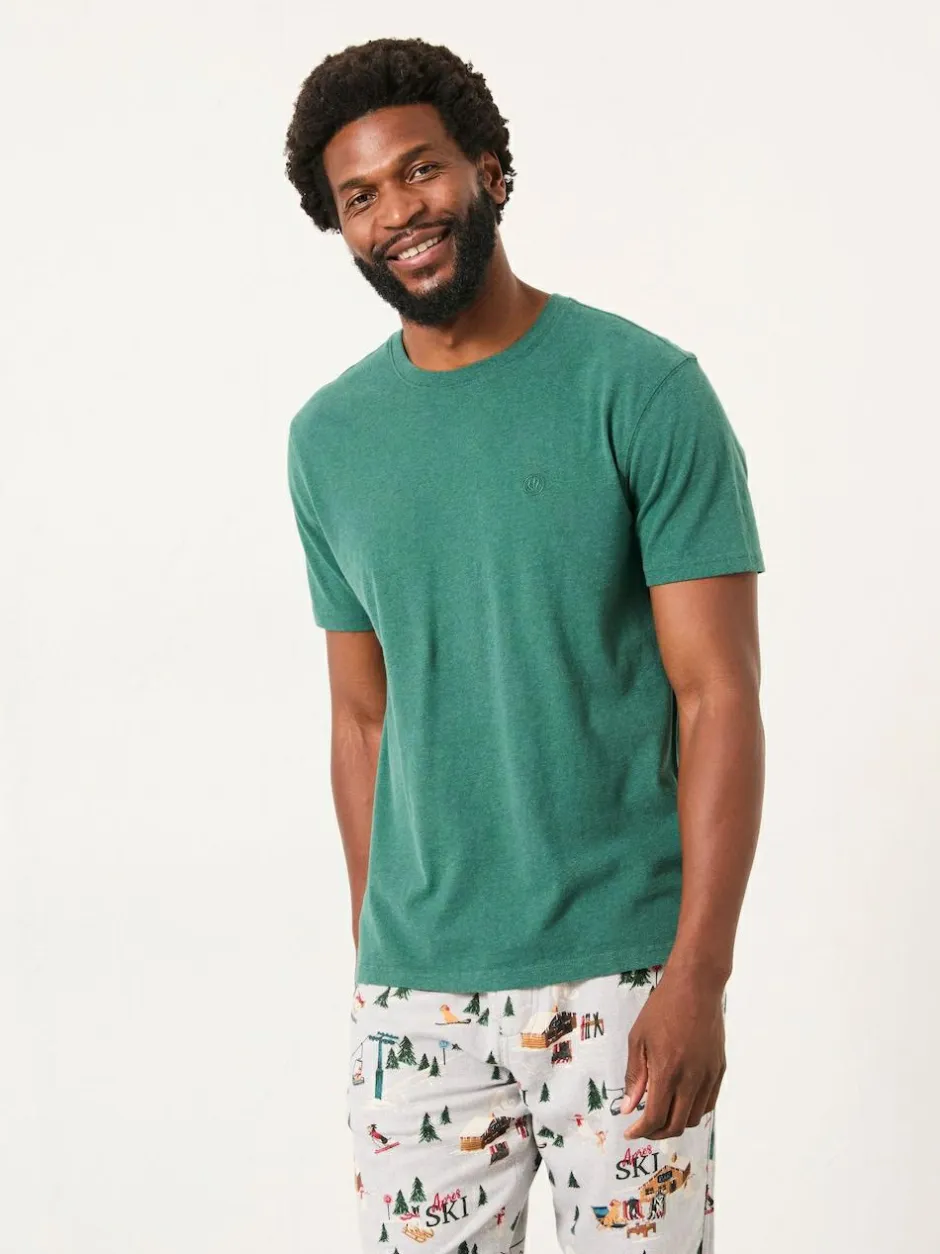 Fat Face FatFace Lulworth Mid Green Short Sleeve T-Shirt