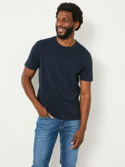 Fat Face FatFace Lulworth Navy Short Sleeve T-Shirt New