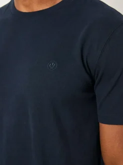 Fat Face FatFace Lulworth Navy Short Sleeve T-Shirt New