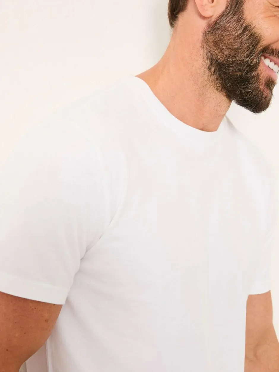 Fat Face FatFace Lulworth White Short Sleeve T-Shirt Clearance