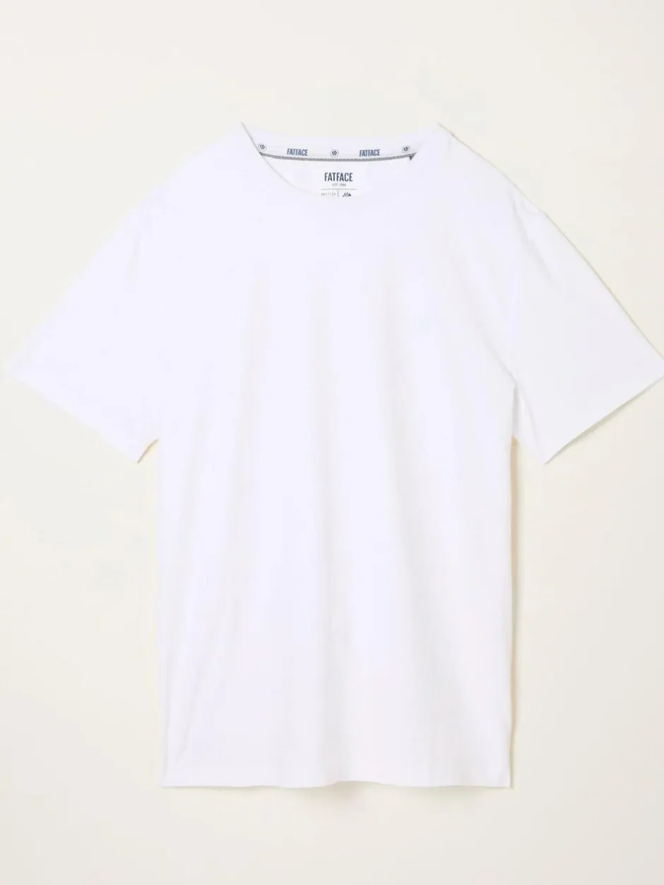 Fat Face FatFace Lulworth White Short Sleeve T-Shirt Clearance