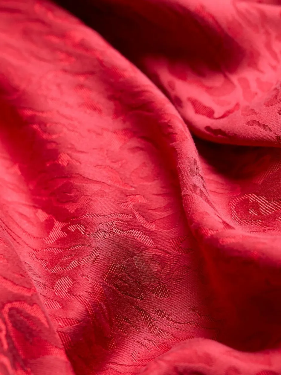 Fat Face FatFace Malia Red Jacquard Midi Skirt Best