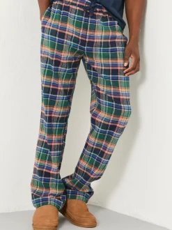 Fat Face FatFace Milburn Cobalt Blue Check Pyjama Bottoms Discount